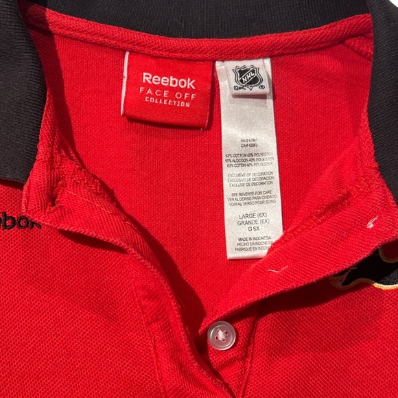 Reebok Face Off Collection NHL Calgary Flames Canada Kids Cheerleader Dress L - Picture 3 of 3